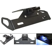 Задний номерной знак рамка держатель кронштейн хвост аккуратный с светодиодный светильник комплект для KAWASAKI Z1000 ZR1000 ZRT00F