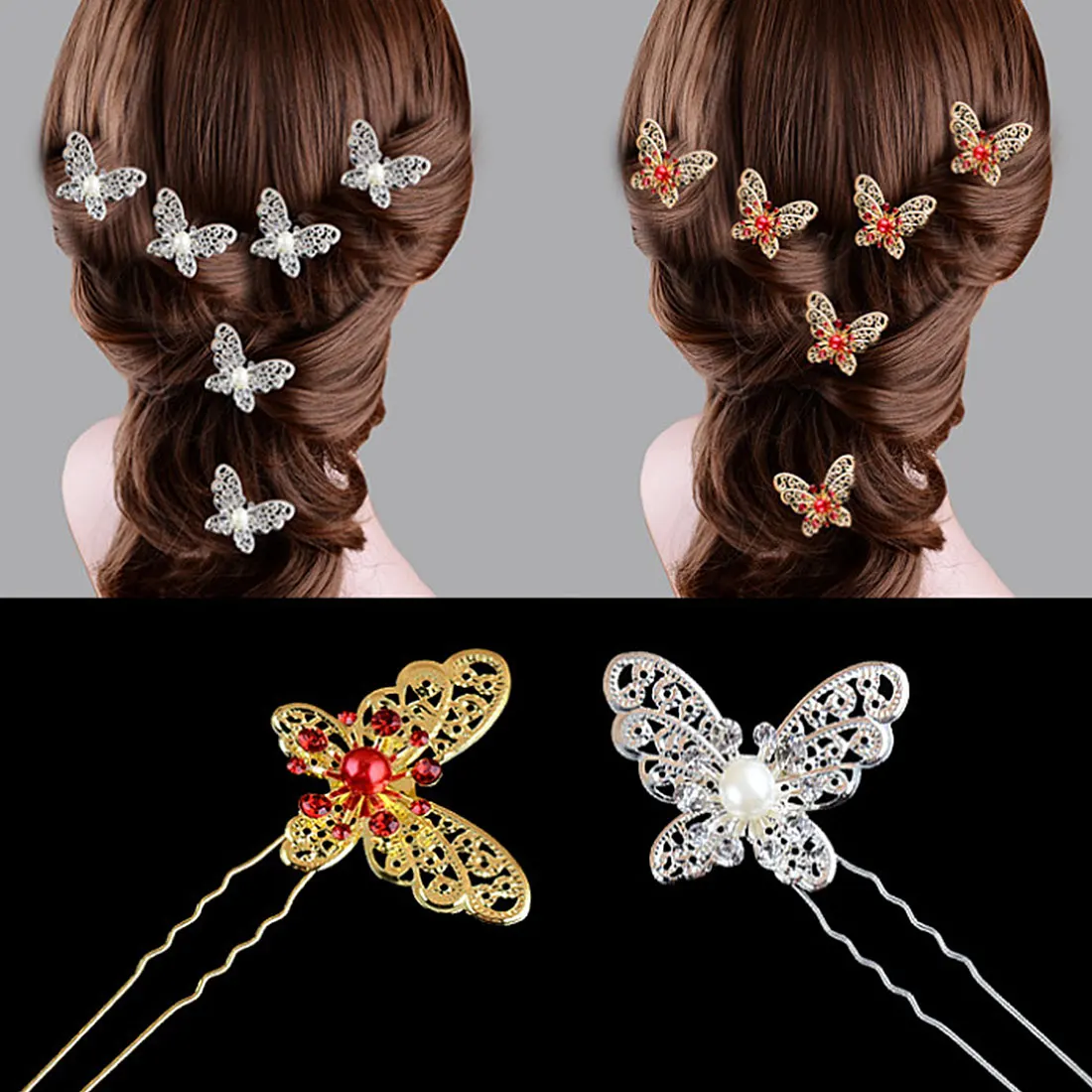 1pc Elegant and Retro Hairpins Bride Wedding Hair Clips Fashion Daily
