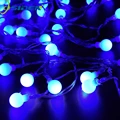 שמש חג אור 7m 50led 12m 100LED שמש מחרוזת rgb כדור פיות אורות עמיד למים חיצוני מעוטר גן חג המולד-במחרוזות תאורה מתוך פנסים ותאורה באתר