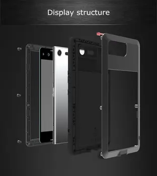 

Aichoic Full inclusive protective shell Metal three anti phone protection shell For Sony XZ pre high quality Waterproof Coque