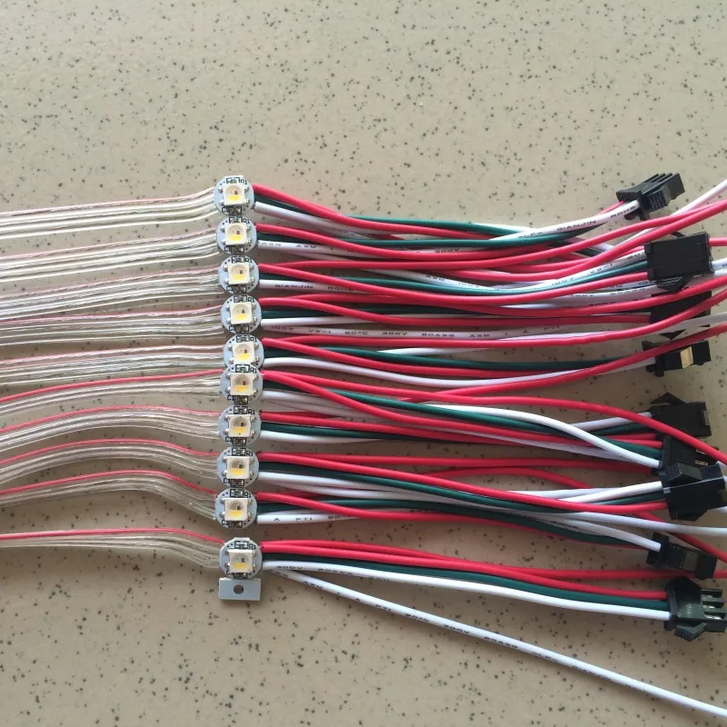 SK6812 Pre-soldered Addressable Individully RGBW led string Neutral white WWA pixel module light panel mini Board 50 x 5V