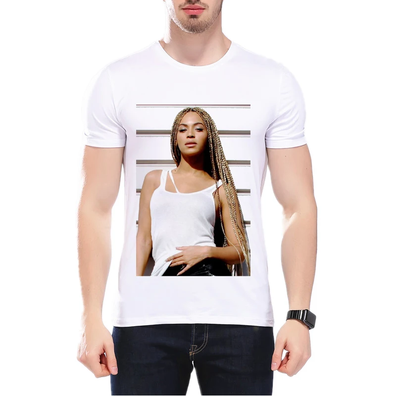 

2019 Fashion Sexy Beyonce T-shirt Men Summer Basic O Neck Short Sleeve T Shirt Hipster Funny Men Luxury Print Tee Shirt L9G55