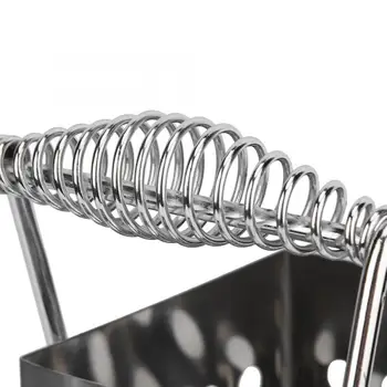 

Storage Box Acrylic Box Multifunction Stainless Steel Chopsticks Cage Chopsticks Storage Shelf Holder Rack With Handle Remote