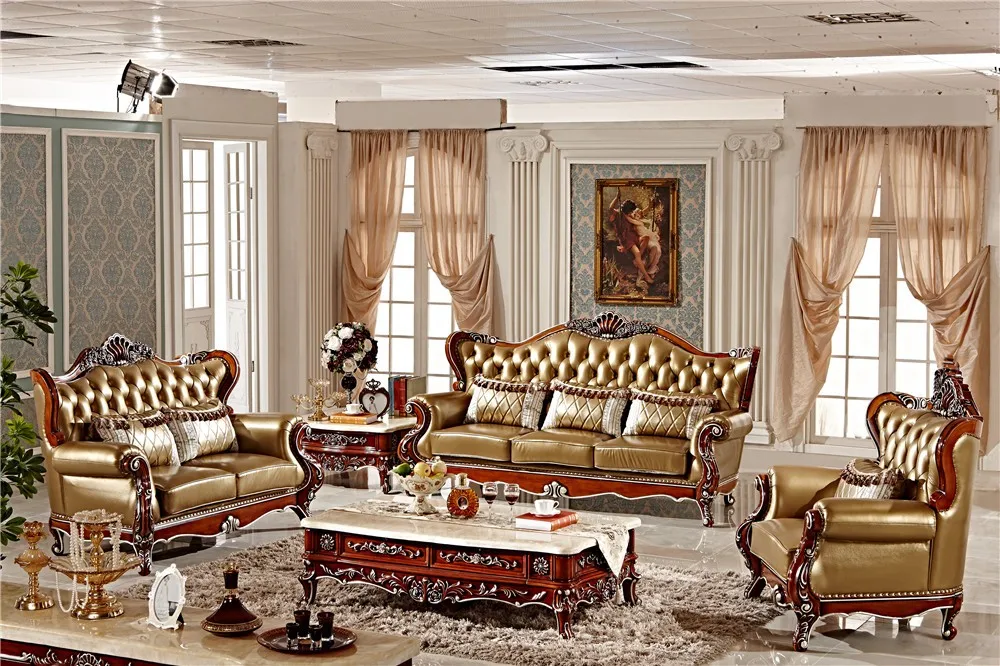 Luxury PU leather sofa 3+2+1 seater sofa F101in Living Room Sofas from Furniture on Aliexpress