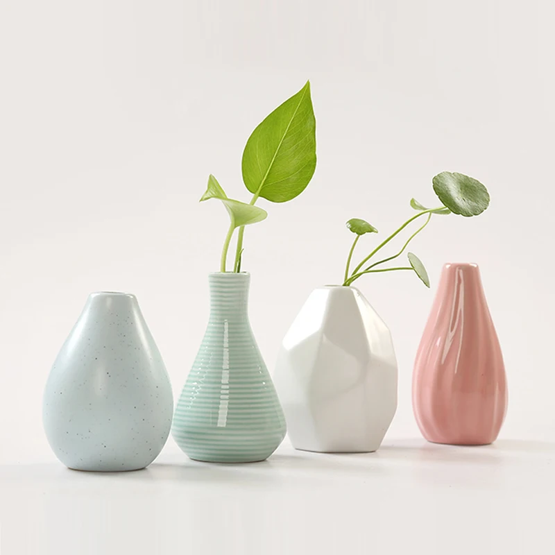 

Creative Mini ceramic vase Arts and Crafts home decoration accessories modern Tabletop Small vases for wedding decoration