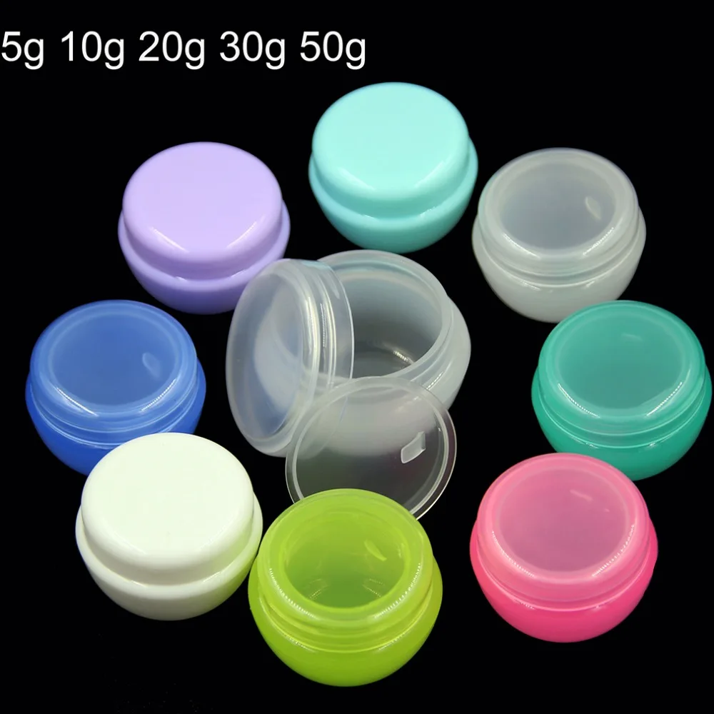 Buy 20pcs 5g 10g 20g 30g 50g Plastic Empty Cosmetic