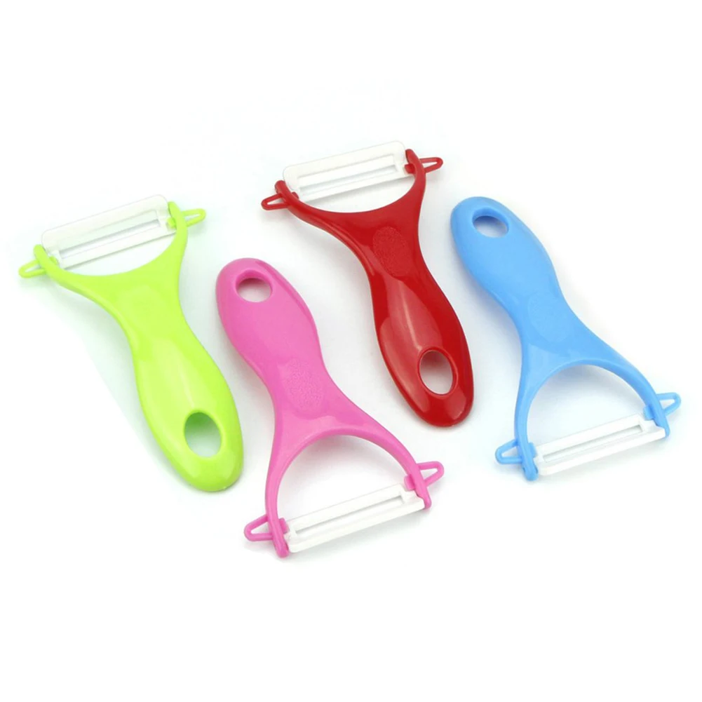 

WITUSE 4 Colors Multifunctional Ceramic & PP Peeler Vegetable Fruit Peeler with Non-slip Comfortable Handle