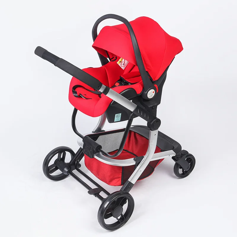 

Multifunctional High Landscape Baby Push Car Basket Safety Seat Can Sit Reclining Two-way Baby Stroller