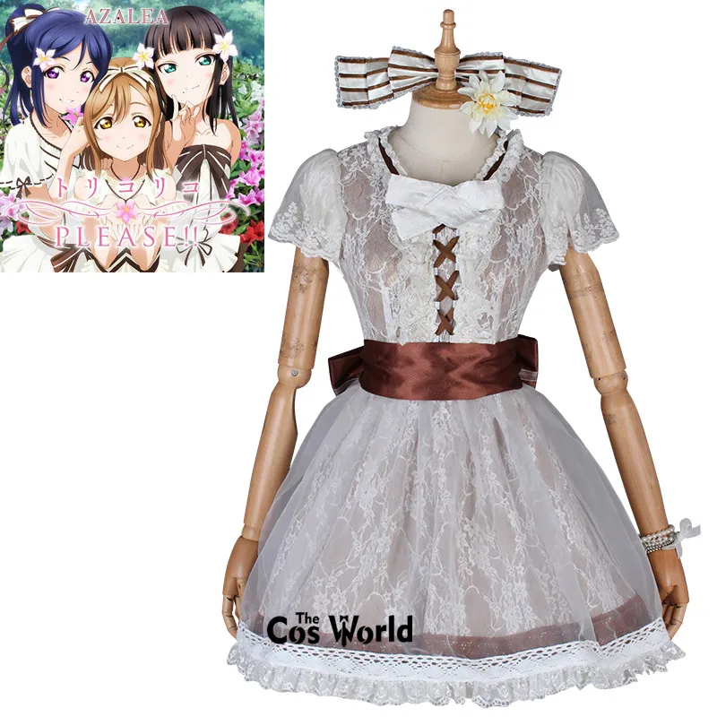 

Love Live Sunshine Aqours AZALEA PLEASE Matsuura kanan Dress Uniform Outfit Anime Cosplay Costumes