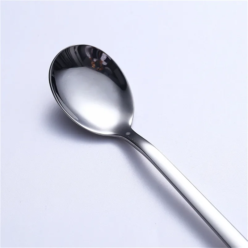 Coffee Latte Spoon Food Grade Stainless Steel Long Handle Glass Ice Cream Sundae Tea Spoon Kitchen Tableware R08 (2)