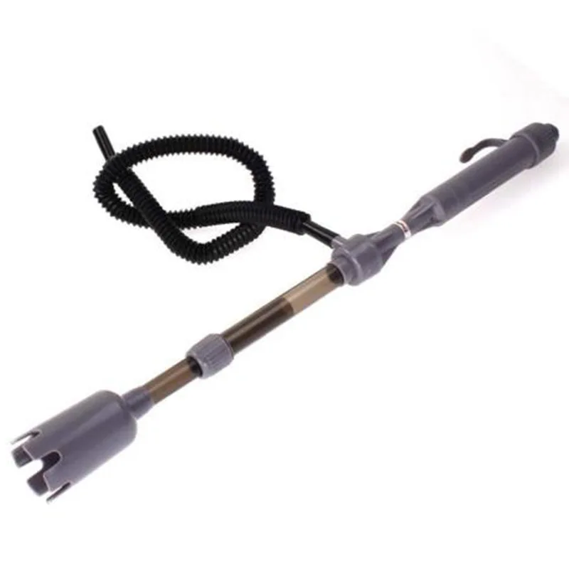 Electric Aquarium Vacuum Water Change Gravel Cleaner Fish Tank Siphon Pump With Hose & Filter bag