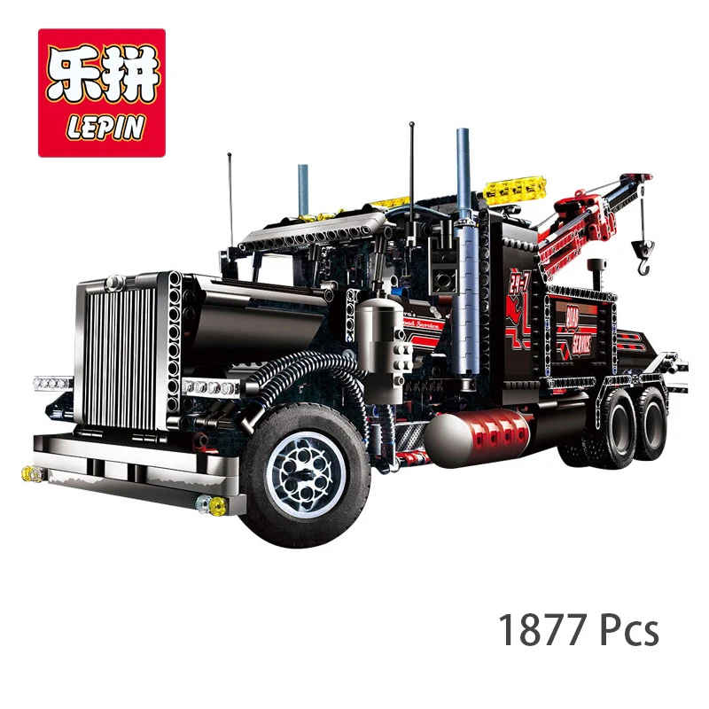 

Lepin 20020 Technic Mechanical Ultimate Series legoing American Style Heavy Container Trucks Set 8285 Building Blcok Bricks Toys