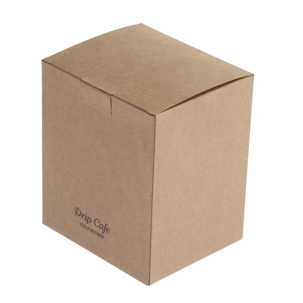 105xBag Set, Disposable Hanging Ear Coffee Bags Portable Drip Coffee Filter Bags 50x Inner Bags+50x Outer Bags +5x Packing Boxes