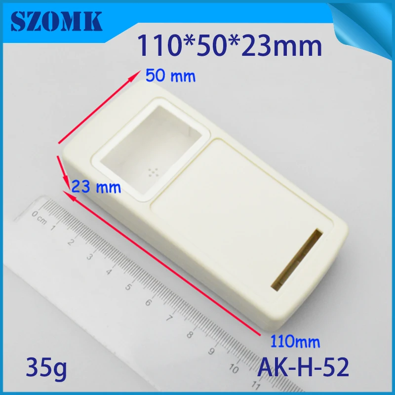

1 piece, 110*50*23mm szomk LCD plastic enclosure handheld electronics box small instrument housing box diy enclosure for pcb