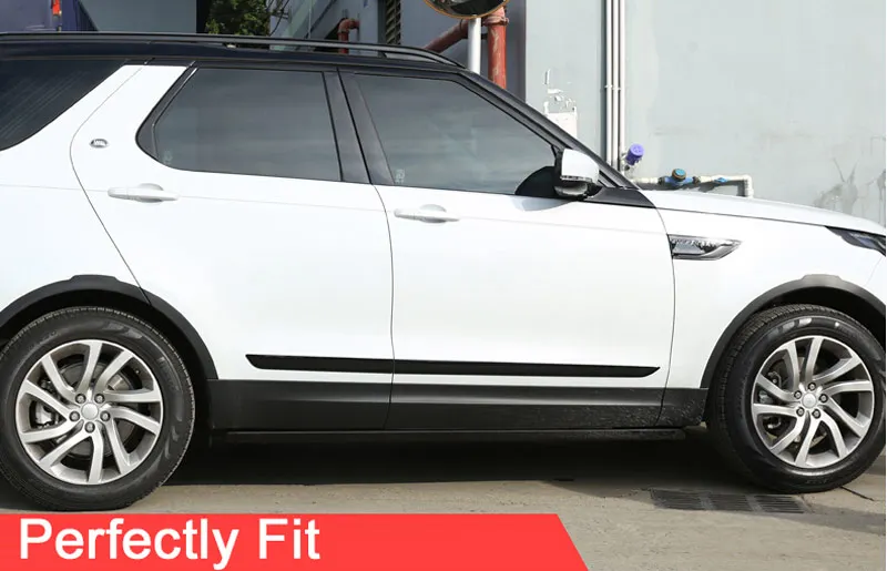 Для Land Rover Discovery 5 LR5 автомобиль-Стайлинг АБС пластик глянец Черный экстерор двери украшения полоски 3D наклейка крышка планки 4 шт