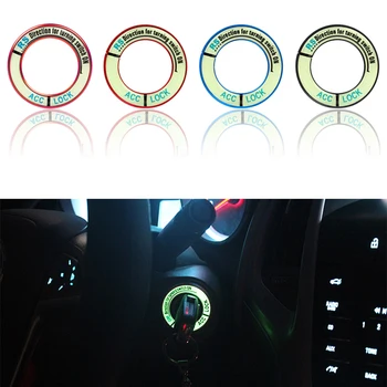 

Luminous Alloy Car Ignition Switch Cover Auto Car Accessories Stickers for Honda: FIT City CIVIC Ciimo Accord CRV ODYSSEY E10599