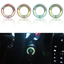 Luminous Alloy Car Ignition Switch Cover Auto Car Accessories Stickers for Honda: FIT City CIVIC Ciimo Accord CRV ODYSSEY E10599
