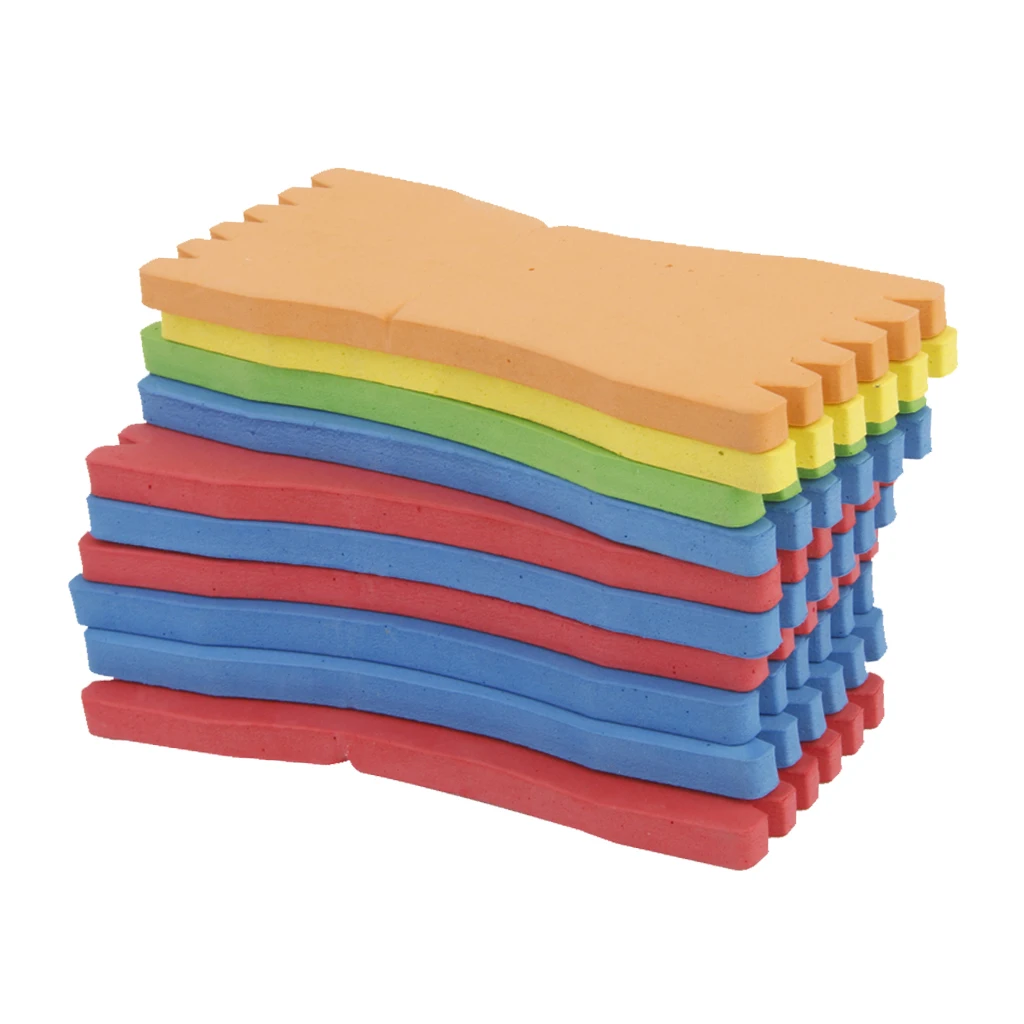 10 Pieces Foam Sponge Wrapped Wire Fishing Line Winding Board Fishing Line Plate Bobbin Spools