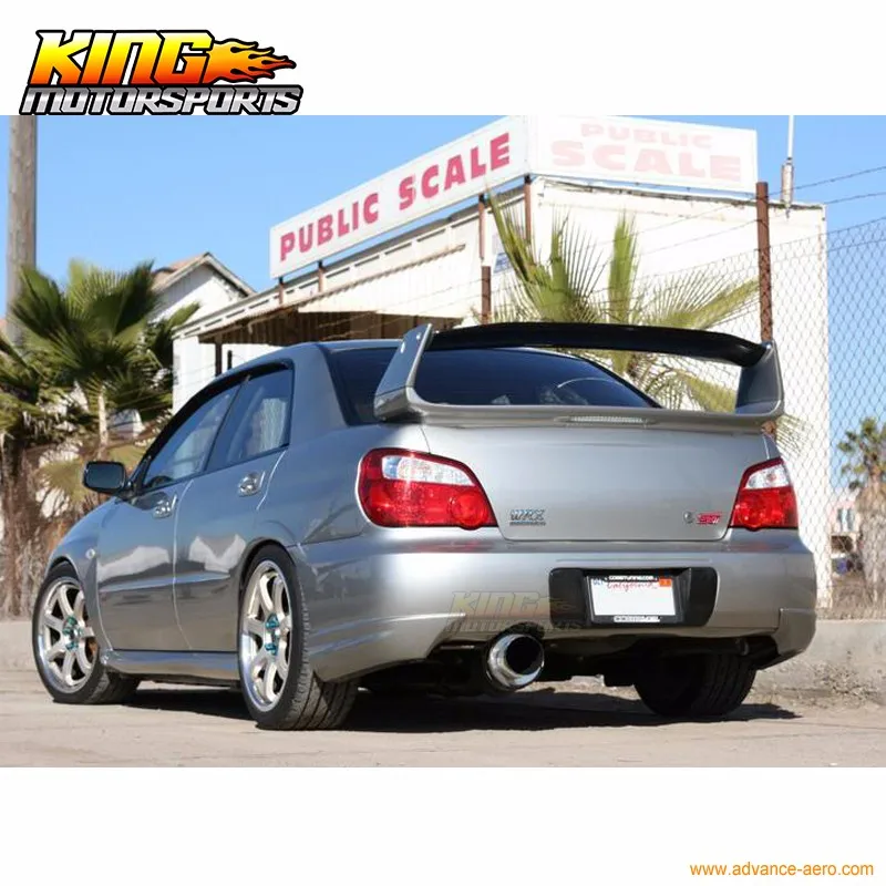 Подходит для 2006-2007 Subaru Impreza WRX valance Spats задний бампер губы сплиттер черный PU