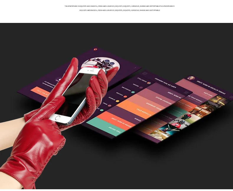 Genuine Leather Gloves Male Sheepskin Gloves Thin Short Style Spring Autumn Touch Screen Driving Man's Mittens MLZ101