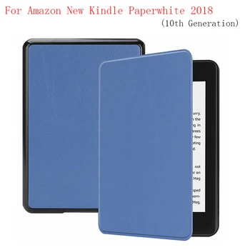 

PU Magnet close Luxury PU leather case cover for Amazon New Kindle Paperwhite 2018 tablet case 20pcs/lot