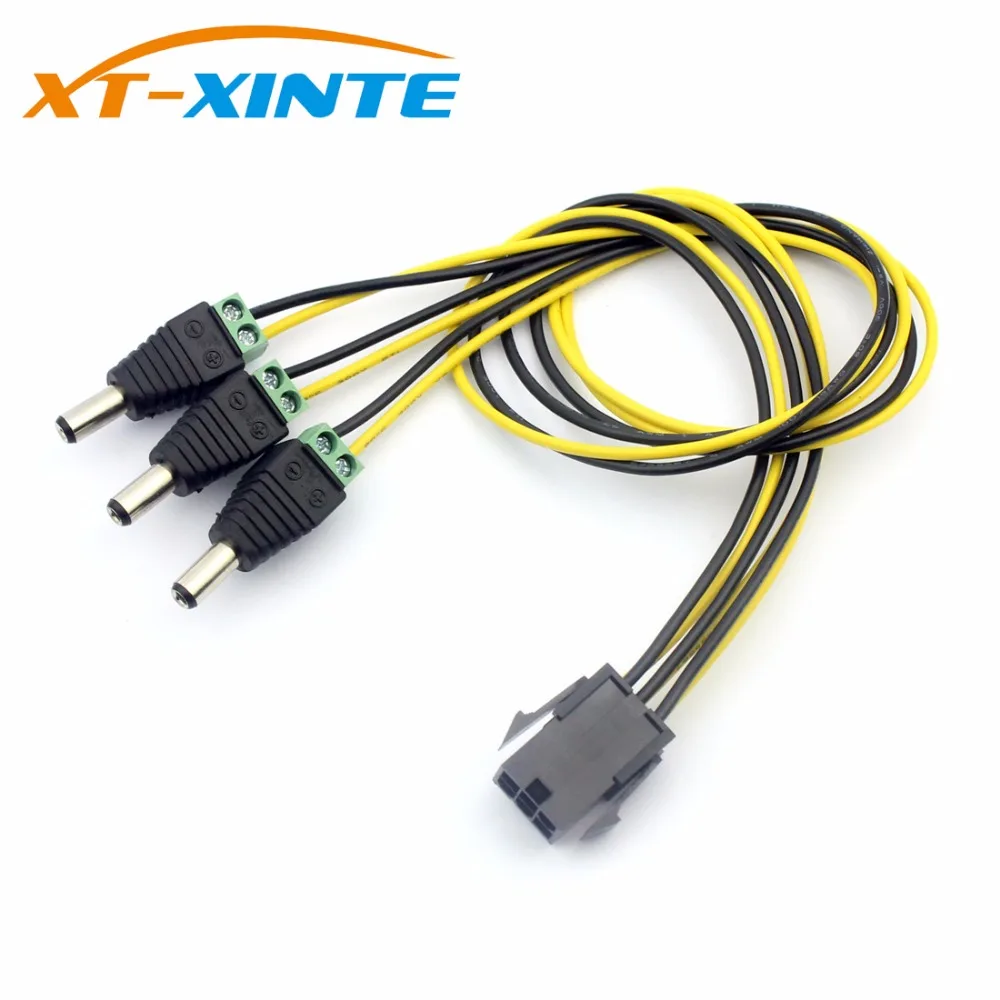 PW 068 6pin переменного тока в постоянный Мощность разъем PCI E Express PCIE Famale на обоих