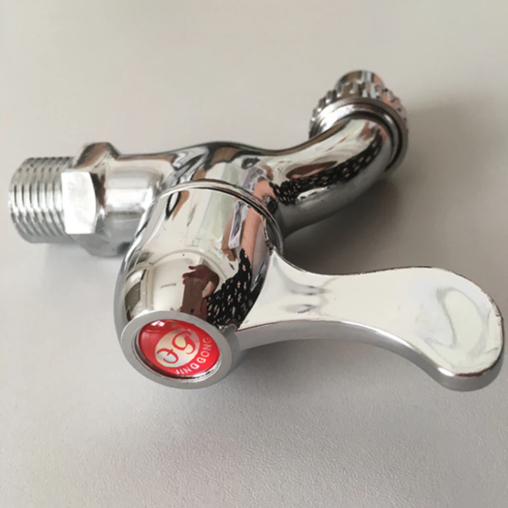 

Garden Bathroom Engineering Plastic Quick Opening Washing Machine Faucet Basin Cold Water Spool ABS Plating Wall Mounted Taps