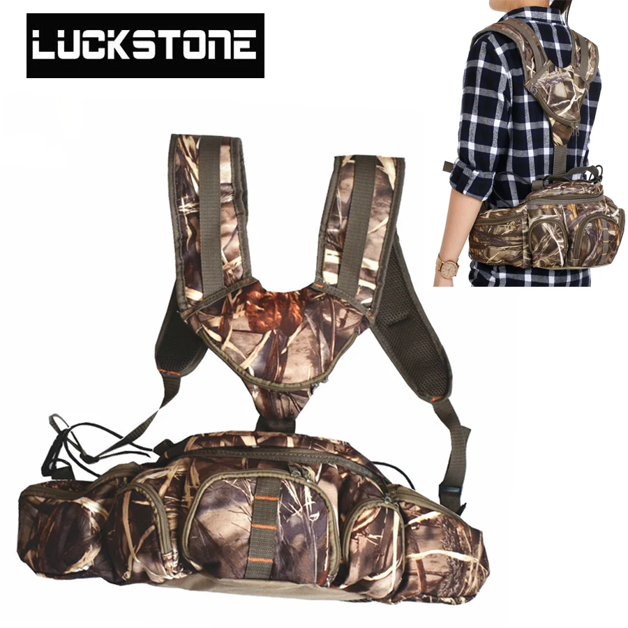 Камуфляжная сумка для альпинизма, для рыбалки, охоты, двойная сумка на плечо, нейлоновая замшевая Водонепроницаемая поясная сумка, походная камуфляжная посылка