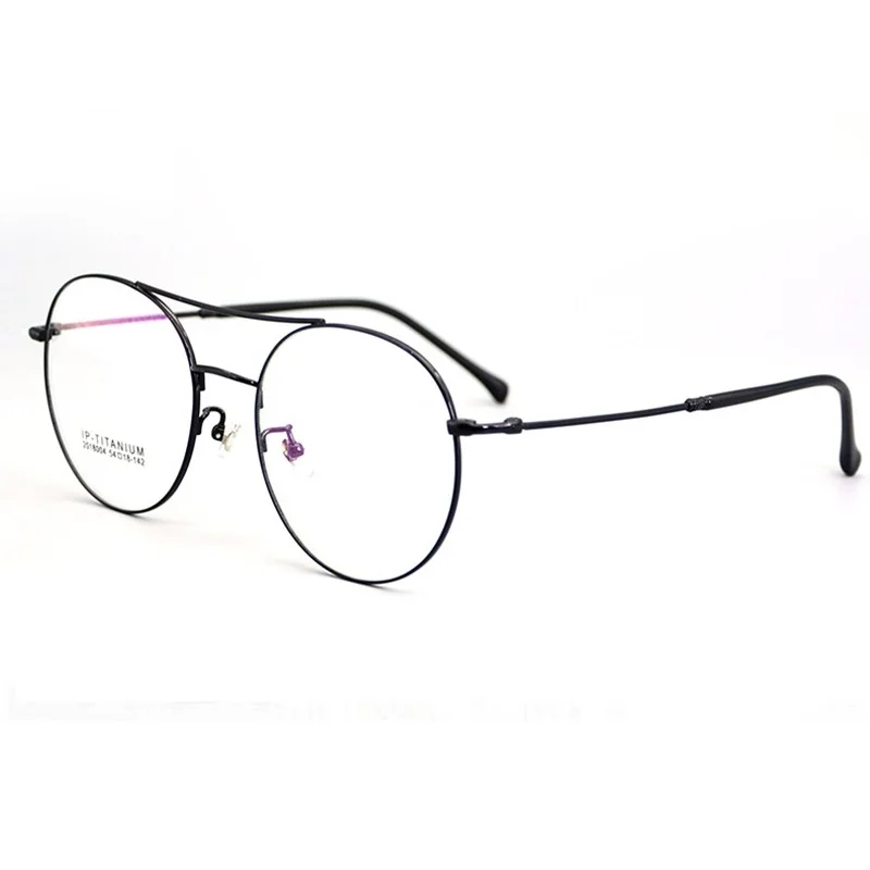 

Width-140 Fashion ultra light pure titanium myopia sunglasses eyeglasses frames men women personality pilot super large frame
