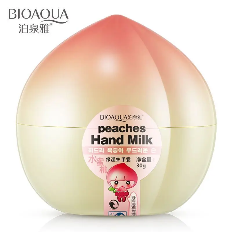 

BIOAQUA Peach Moisturizing Hand Cream Skin Care Moisturizing anti dry Hydrating Exfoliating Anti cracking Korea Hand Cream 30g