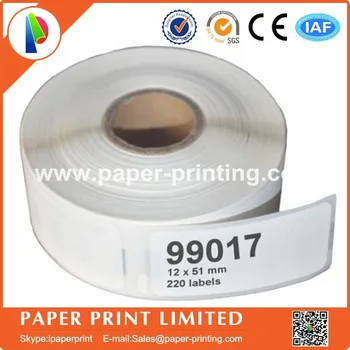 

100 X Rolls Dymo Labels 99017, 51x12.5mm, 220labels Per Roll, Dymo/turbo Compatible DYMO 99017 DYMO99017