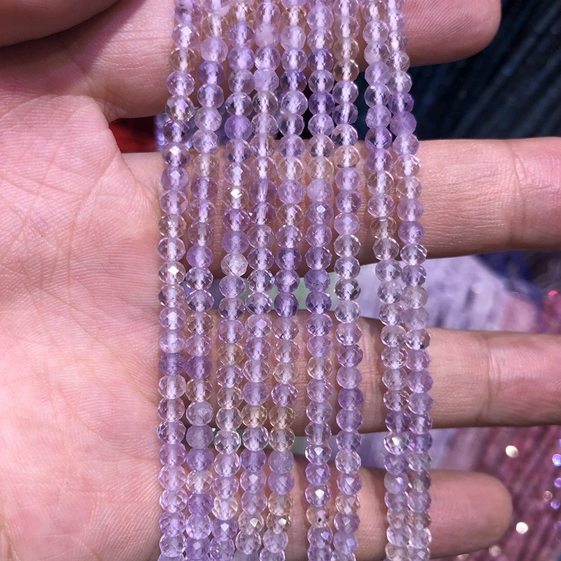 1 Strand Natural Pink Amethyst Heishi Tyre shape Approx 4-6 mm Beads Smooth Beads 16 Long Natural Pink Amethyst Beads Heishi Beads