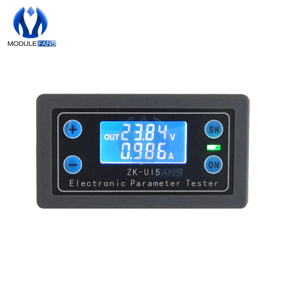 

DC 5V-38V Multi-function Voltmeter Ammeter Digital LCD Display Volt Current Voltage Meter Tester Sound Light Alarm Indicator