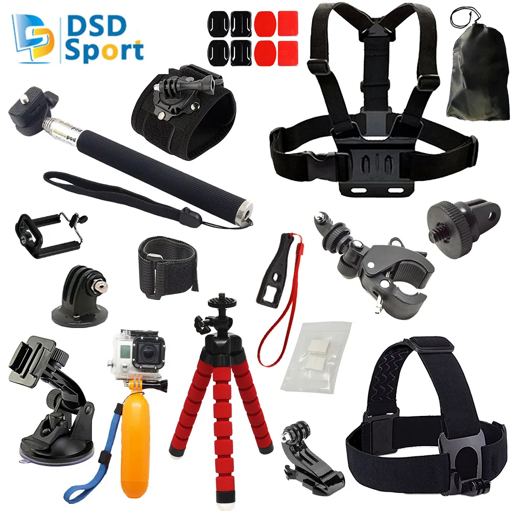 Wholesale SAQN for gopro hero 5 accessories handlebar mount compatible Action camera accessories for go pro5 4 3+3sj5000 sj4000 xiaomi A6B Buy Cheap SAQN for gopro hero 5 accessories handlebar mount compatible Action camera accessories for go pro5 4 3+3sj5000 sj4000 xiaomi A6B