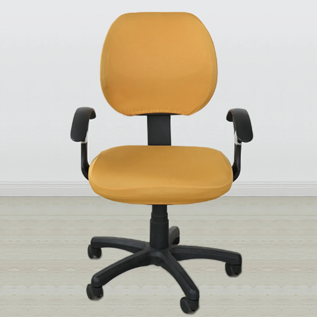 Эластичные чехлы для мебели из спандекса для компьютерных стульев, офисное кресло, игровое кресло без подлокотника - Цвет: orange