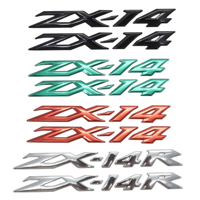 1 шт. хромированная наклейка для мотоцикла 3D 16x2 см эмблема Kawasaki ZX 14R ZX14 R все годы