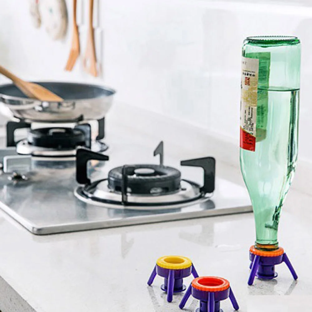 6pcs Inverted Shower Gel Shampoo Leakproof Bottle Caps Soap Dispenser