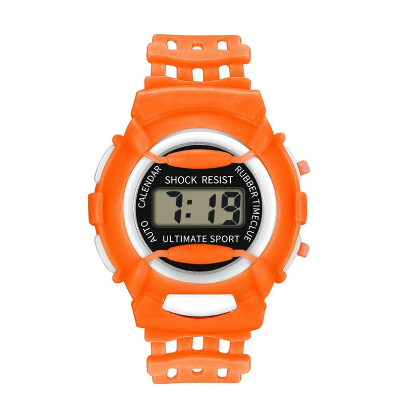 New Fashion Children Girls Analog Digital Sport LED Electronic Smart Waterproof Wrist Watch watch Ladybug hour baby clock #4m15 (4)