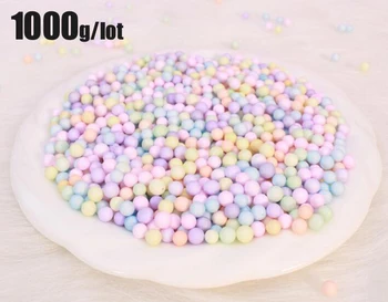 

1000g/lot Polystyrene Styrofoam Balls Bottle DIY Snow Mud Particles Accessories Slime Balls Tiny Foam Beads Foam Gift Box Filler