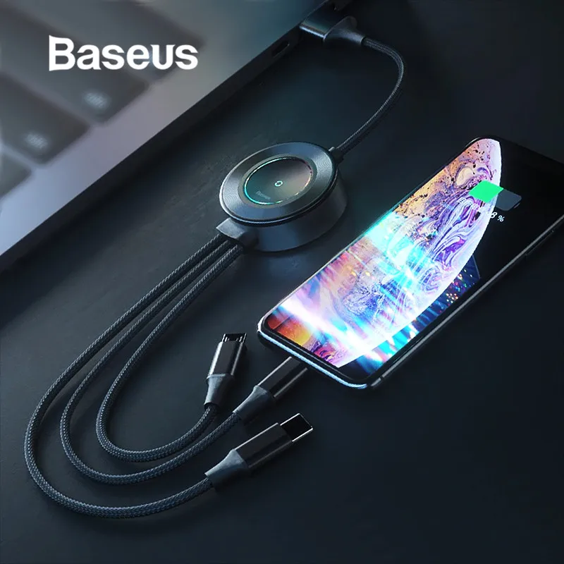 Baseus 4 в 1 Беспроводное зарядное устройство для Apple Watch 2 3 быстрое USB кабель iPhone X Xs