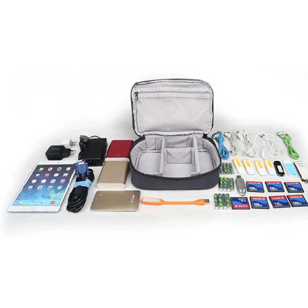 

Electronic Accessories Cable Organizer Bag Travel USB Charger Storage Case Multi-function digital products clutch bag fashion