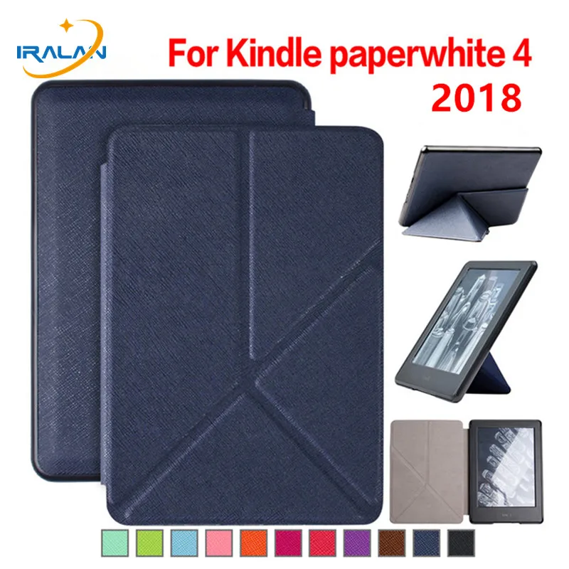 Новый чехол подставка из искусственной кожи для Amazon Kindle Paperwhite 4 6 дюймов выпуск 2018