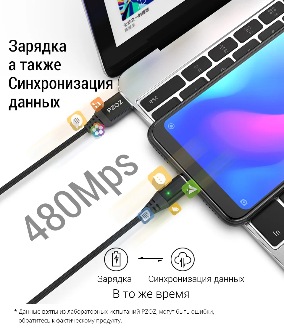 PZOZ Магнитный кабель Micro usb Тип C Быстрая Зарядка адаптер телефон Microusb Тип-C магнит Зарядное устройство usb c для iphone 11 pro X Max Xr samsung S10 S9 NOTE 10 9 8 xiaomi mi 9 8 6 A2 lite 6X redmi note 7 8 plus