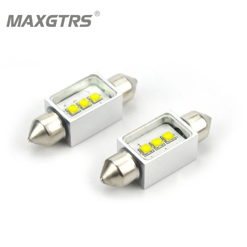 2x Car Festoon C5W 3 Led Cree Chip Bulb 12V Canbus Error Free Map Lamp Interior Dome Reading Lights Super White 31/36/39/41mm 2x Car Festoon C5W 3 Led Cree Chip Bulb 12V Canbus Error Free Map Lamp Interior Dome Reading Lights Super White 31/36/39/41mm