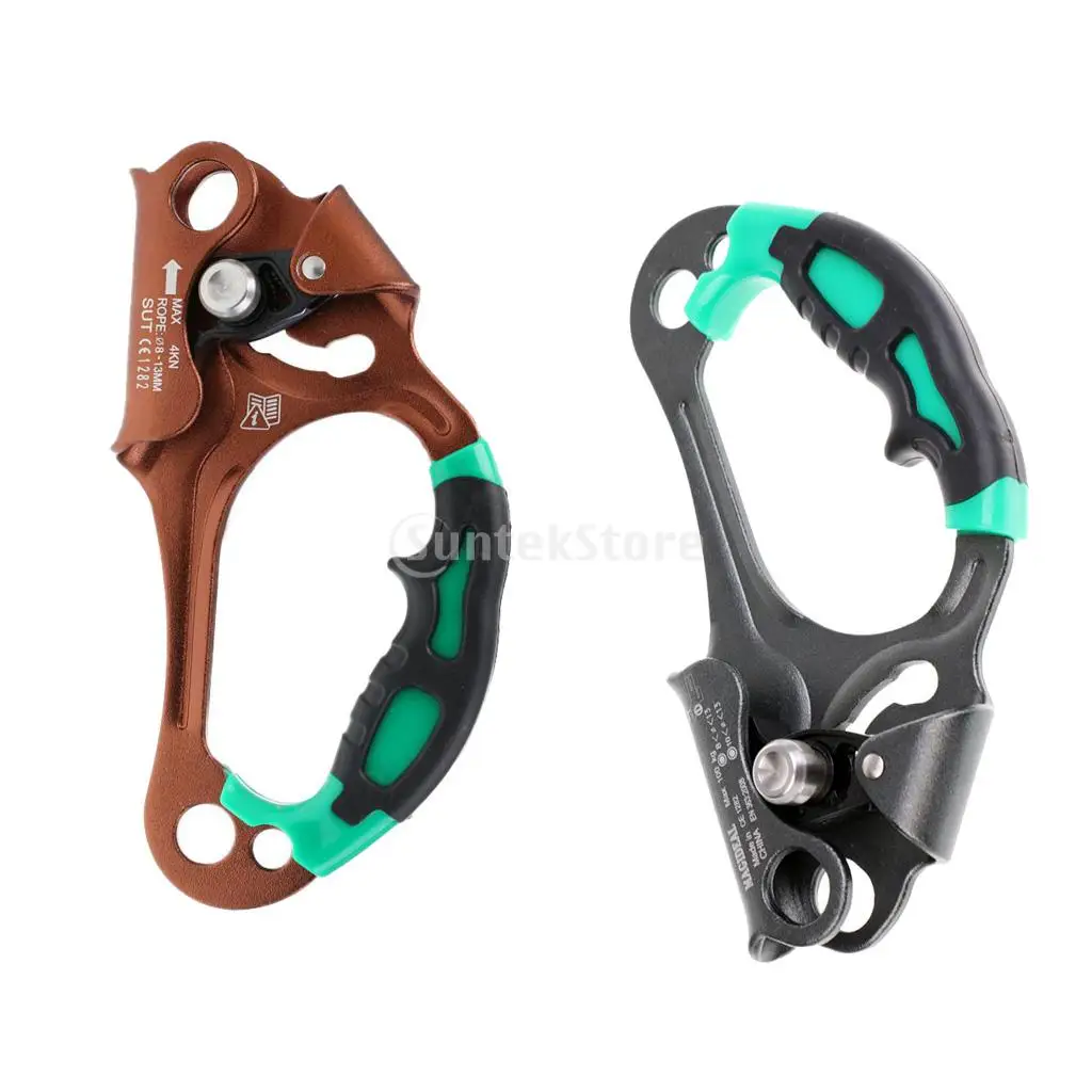 Left//Right Hand Ascender Rock Climbing Tree Arborist Rescue Gear for 8-13mm Rope