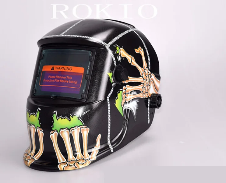 Welding helmet Skull head image automatic light welding electrode mask