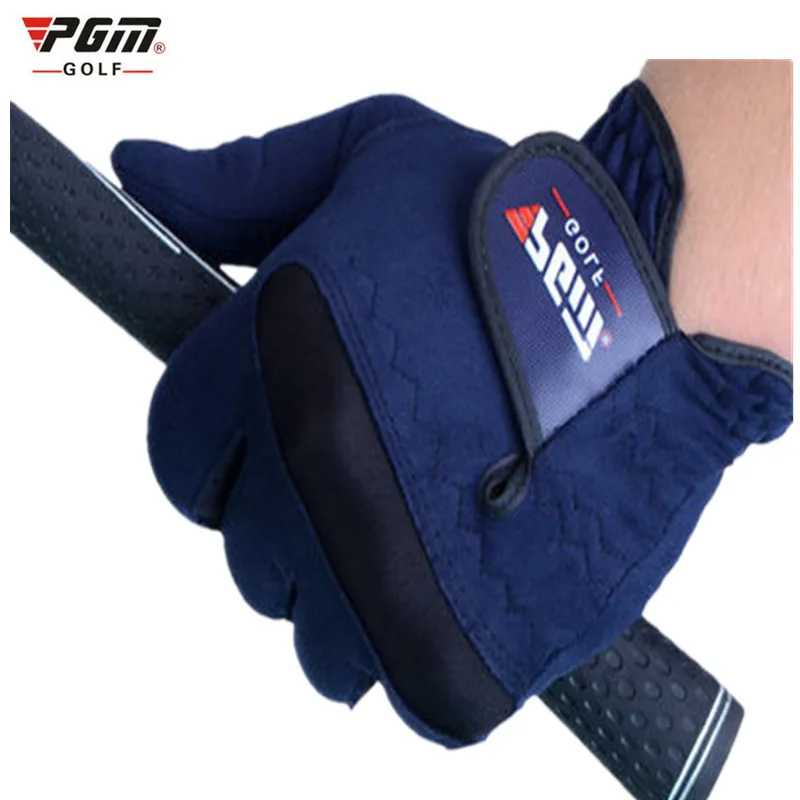 Genuine PGM golf gloves men ST004 Fabric Navy blue luvas golf