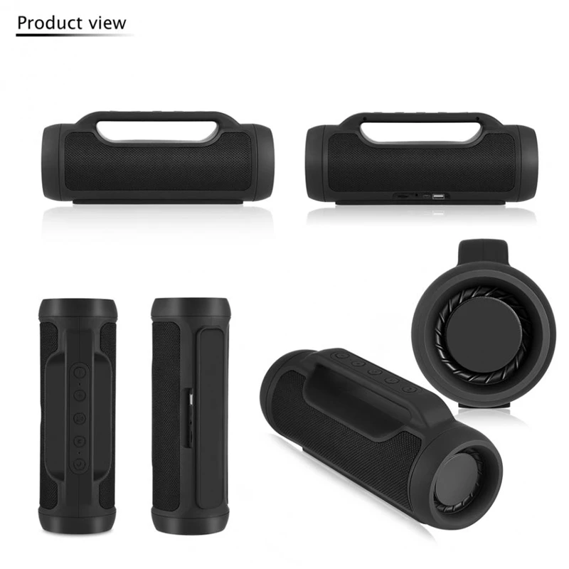 Portable Wireless Bluetooth Speaker Outdoor Column Sound Stereo audio sports Music HIFI loudSpeaker with FM TF player LORDZMIX (16)