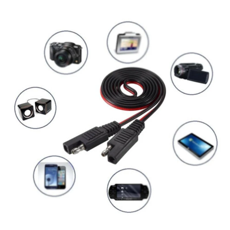 12V мотоцикл SAE к USB двойной порт зарядное устройство кабель адаптер Встроенный предохранитель водонепроницаемый