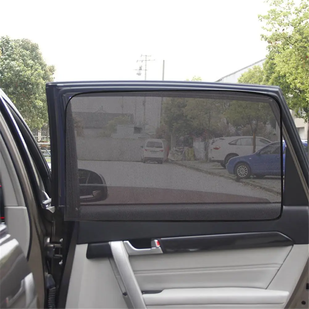 Летний утолщенный сетчатый автомобильный солнцезащитный козырек, автомобильный Магнитный занавес, солнцезащитный козырек с УФ-защитой, боковое окно, сетчатый солнцезащитный козырек